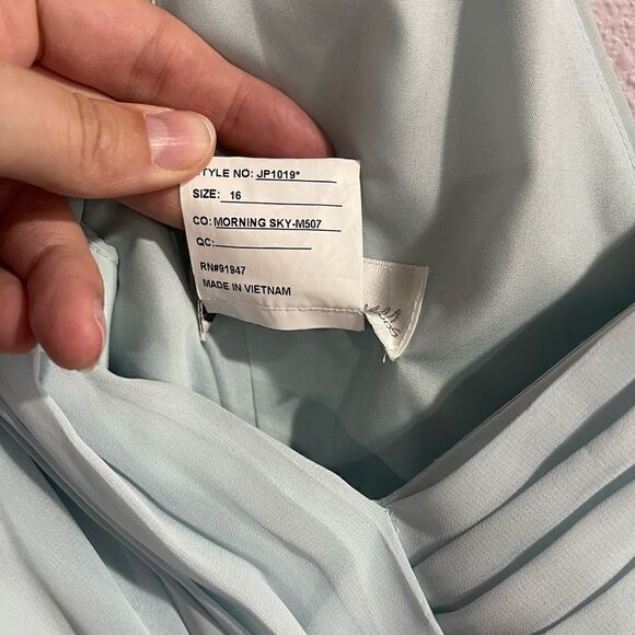 Jenny Packham Morning Sky Style JP1019 Maxi Dress Sz 16 - Picture 9 of 9